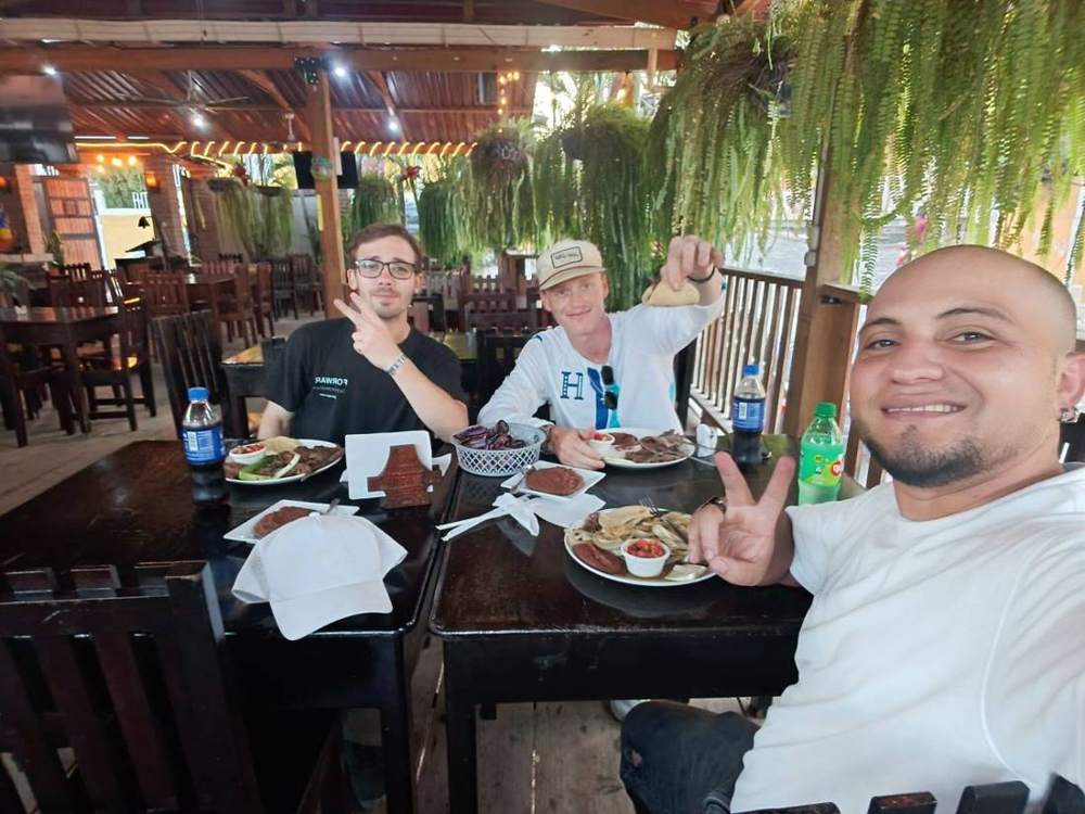 Dinner in downtown Copán Ruinas