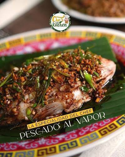 Steamed fish, the chef's specialty at Chos Kitchen
